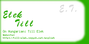 elek till business card